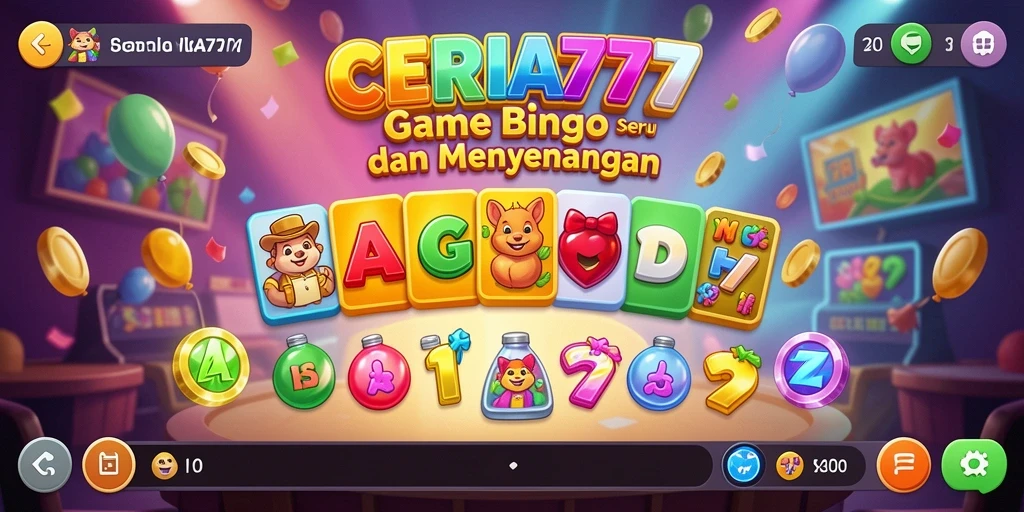 Screenshot gameplay ceria dan seru dari permainan Bingo.