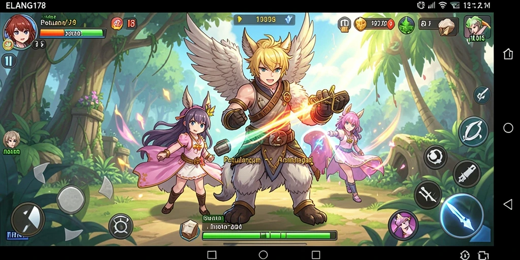 Tampilan screenshot ELANG178 menampilkan momen intens dalam gameplay Anime.