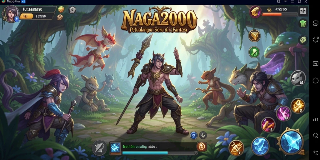 Screenshot gameplay NAGA2000 yang menunjukkan petualangan seru dan grafis menakjubkan.