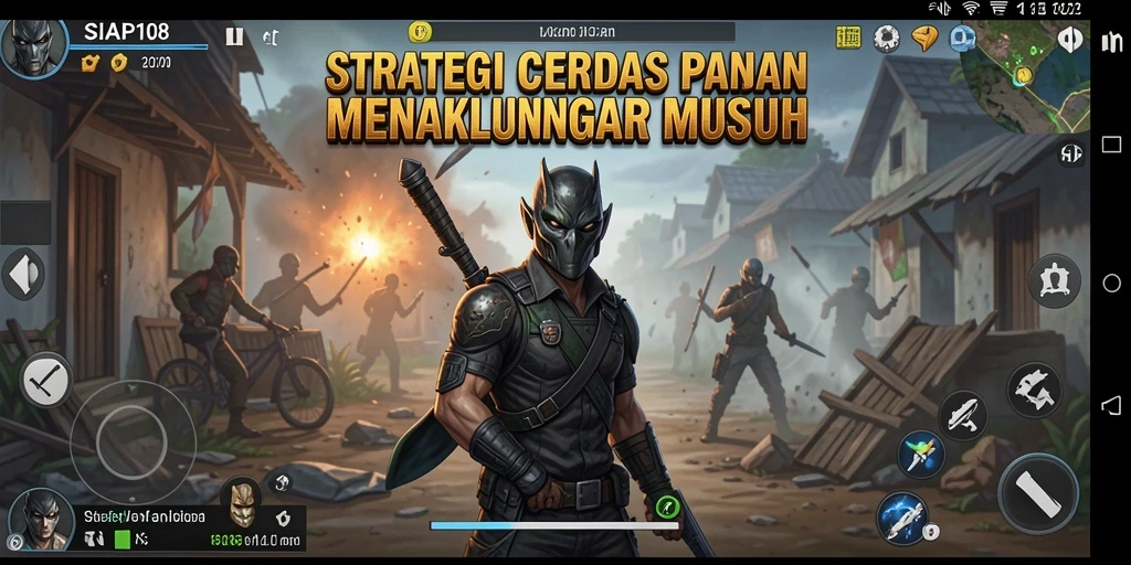 Screenshot gameplay SIAP108 menampilkan pertempuran strategi yang mendebarkan.