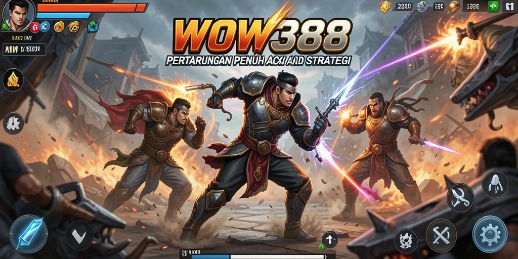 Gameplay menegangkan dalam WOW388 yang menampilkan pertarungan karakter nyata.