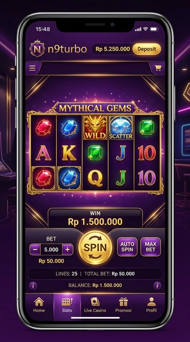 Tampilan antarmuka n9turbo yang sederhana dan intuitif.